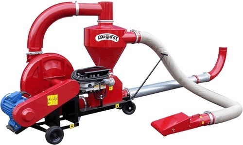 Transportor pneumatic T207/3  7,5kw,  cu aspiratie si exhaustare pentru cereal, cu aspiratie PVC, 6,5to