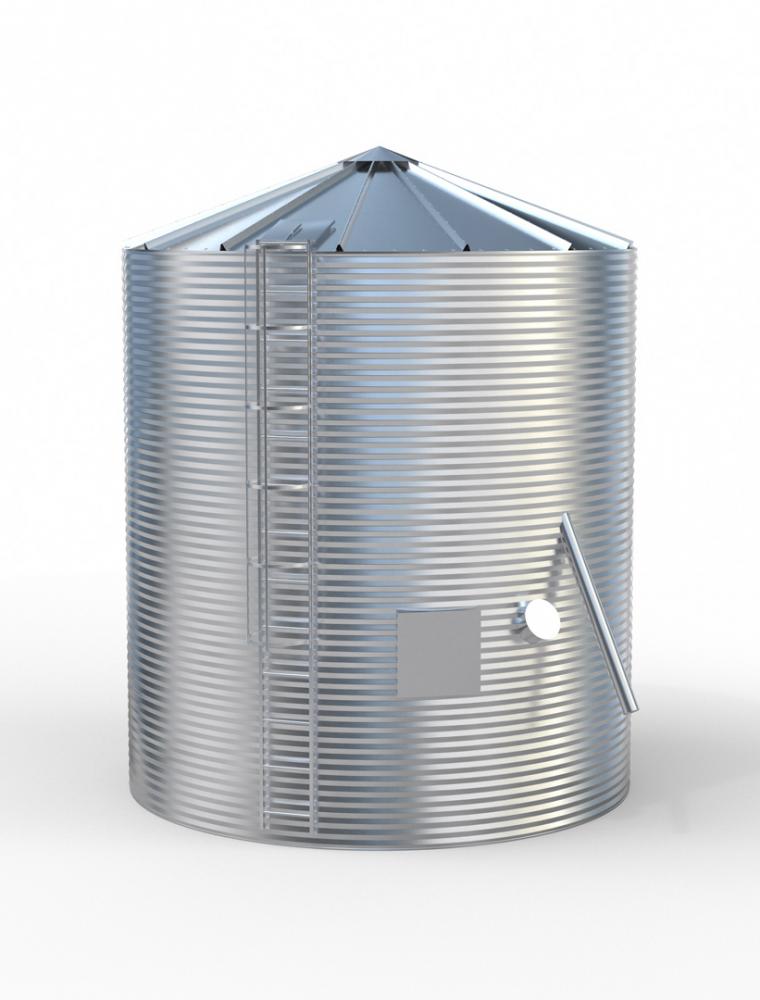 Siloz cereale cu baza plana 75tone